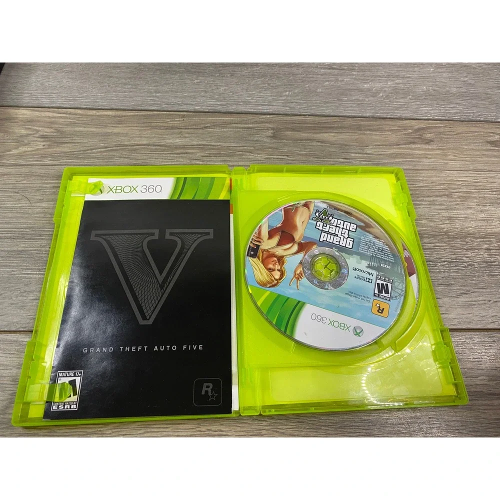Grand Theft Auto V GTA 5 Microsoft Xbox 360 Complete With Manual 2-Disc Set 2013